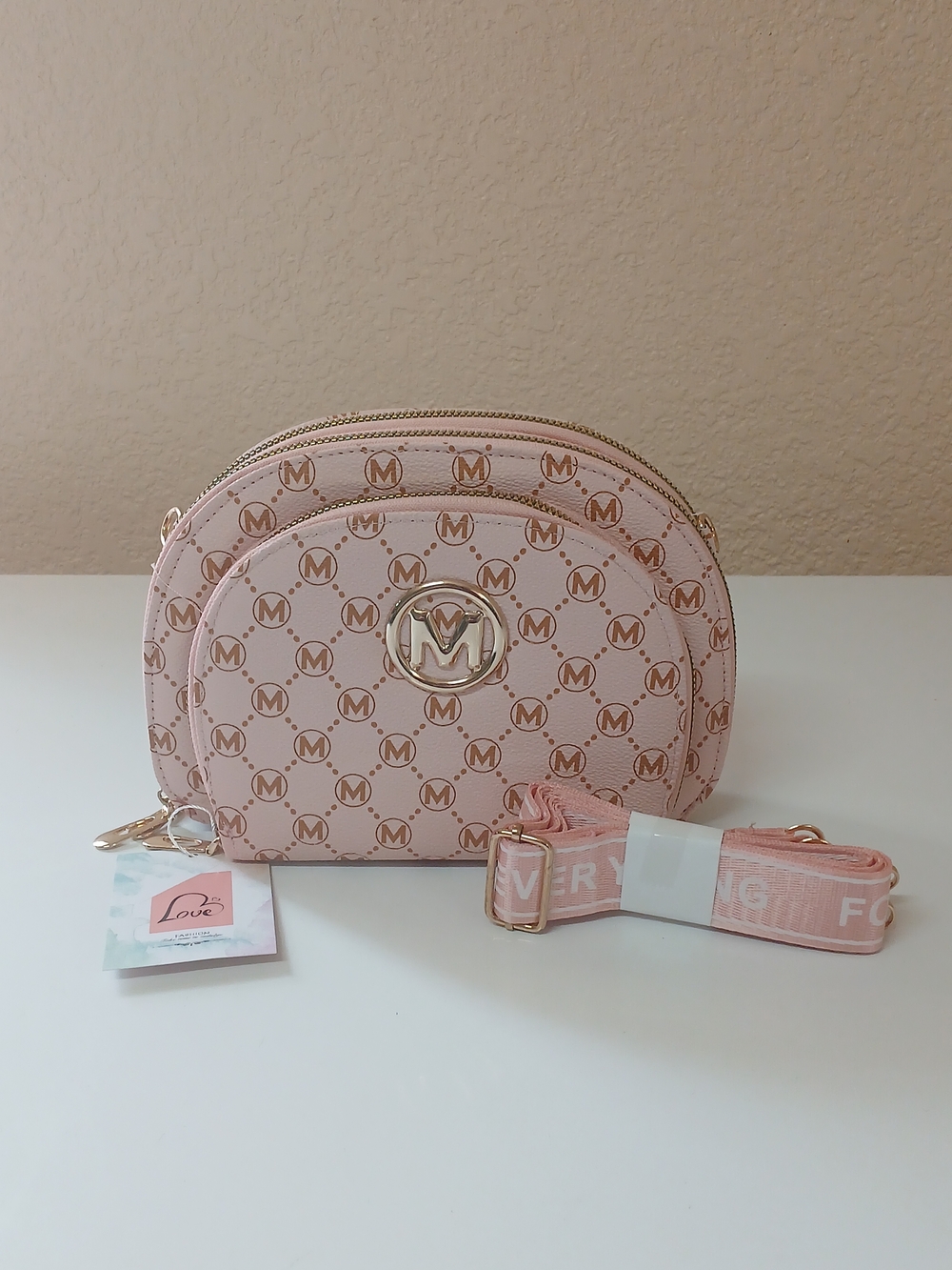 Stylish Pink Crossbody Bag